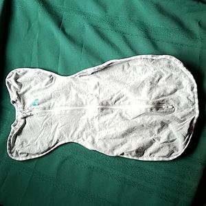 Love to dream Swaddle Up Original S Small 8-13lb newborn dual zipper grey white